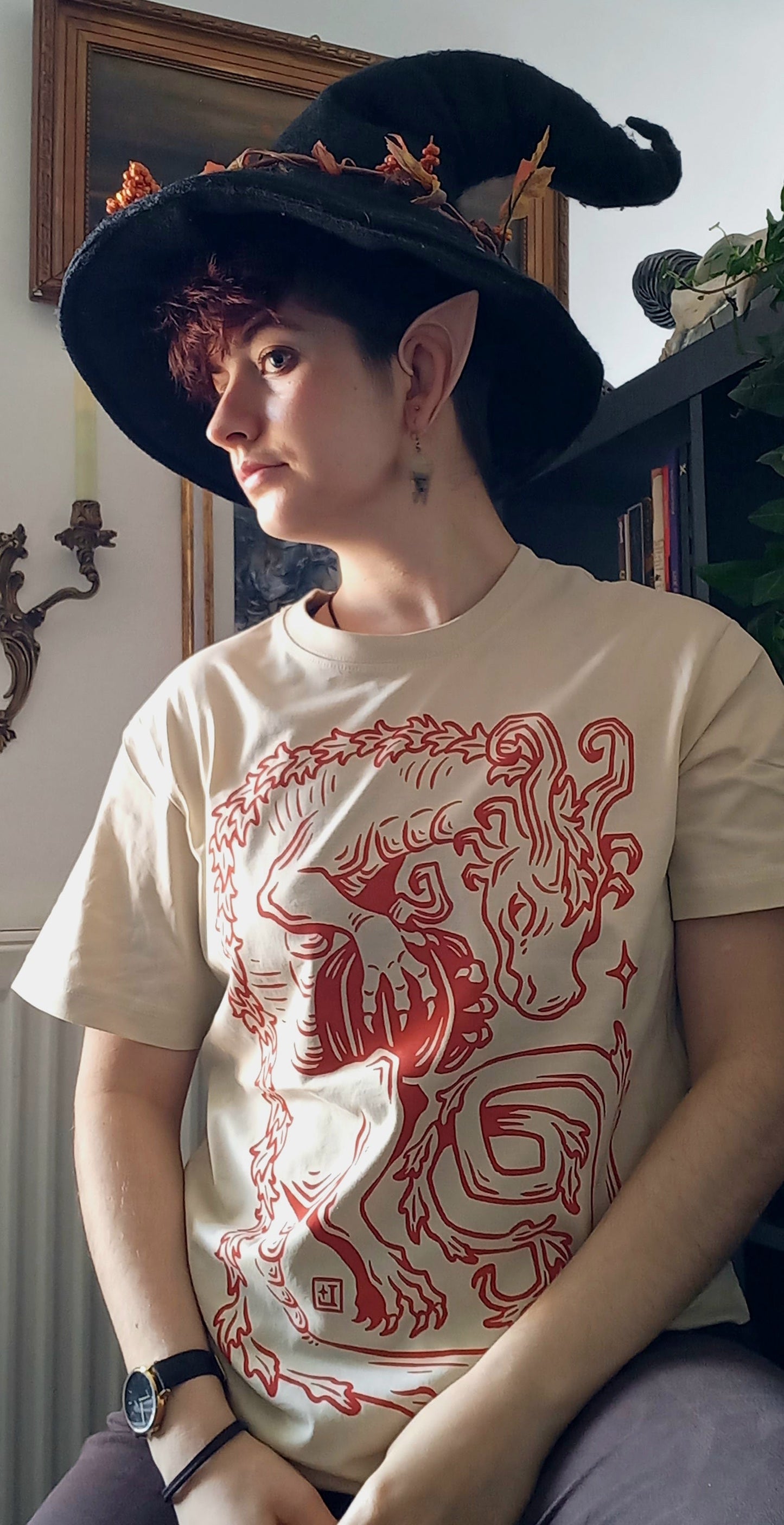 Pumpkin dragon - Sand t-shirt