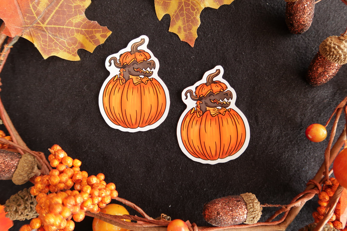 Pumpkin Dragon - Set 2 - Stickers set or sticker