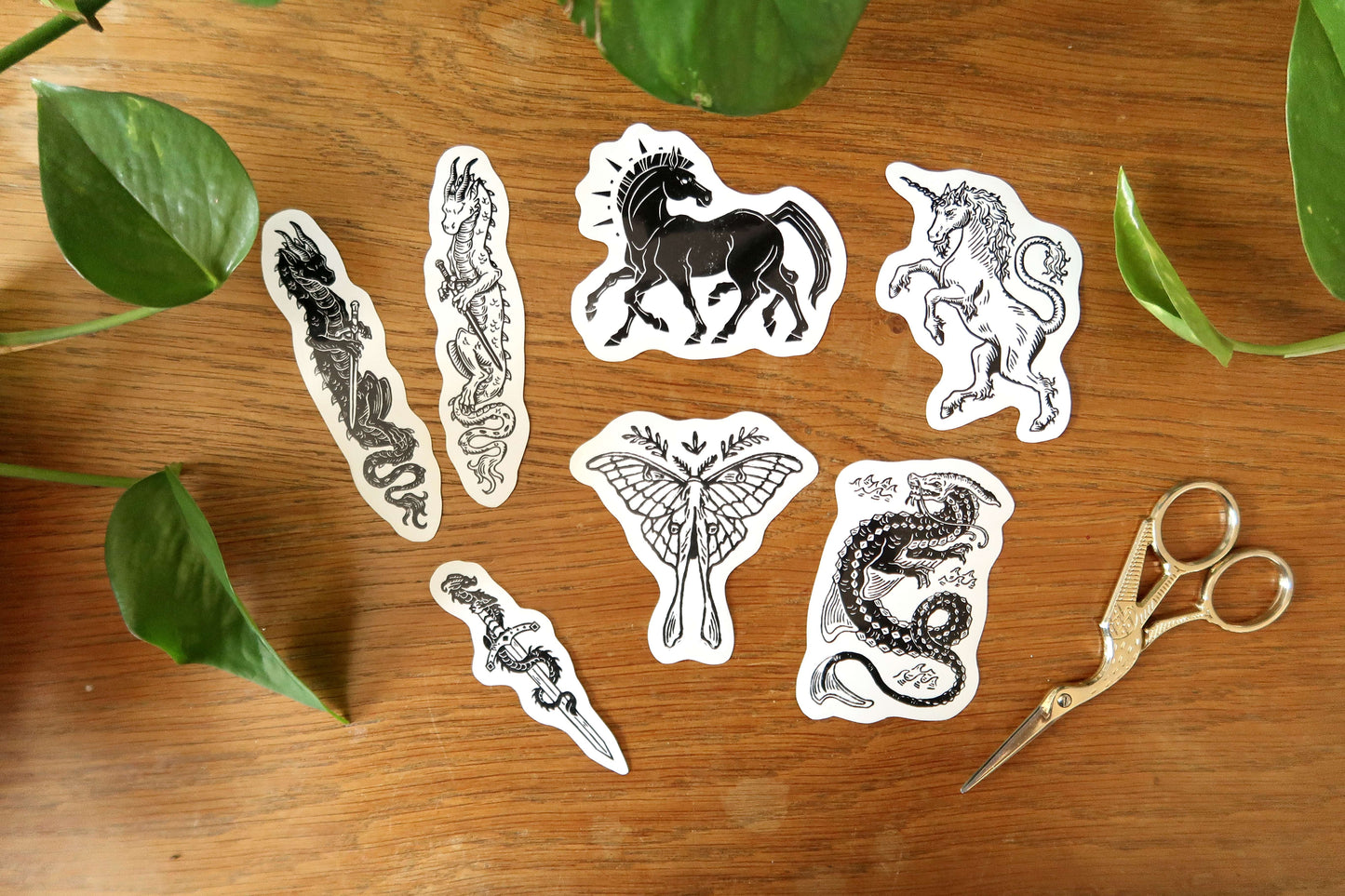 Fantasy creatures- Set 1 - Stickers set or sticker