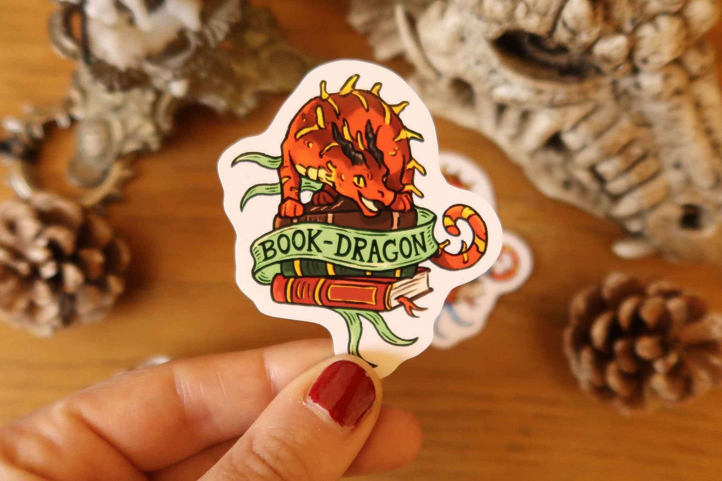 Book dragon - Sticker