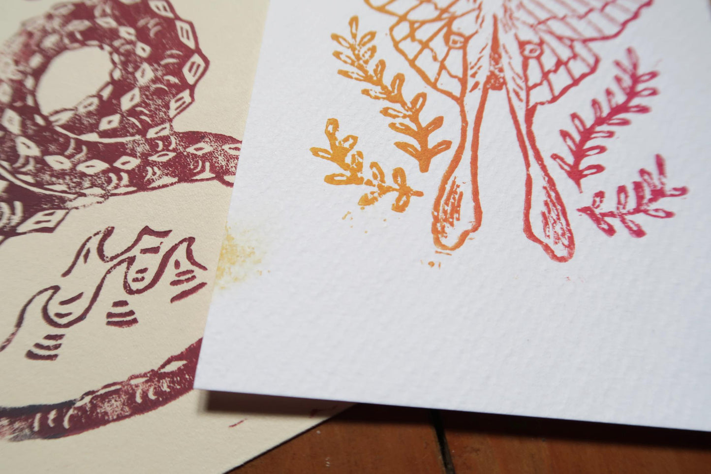 Oopsie mystery bag - Linocut prints