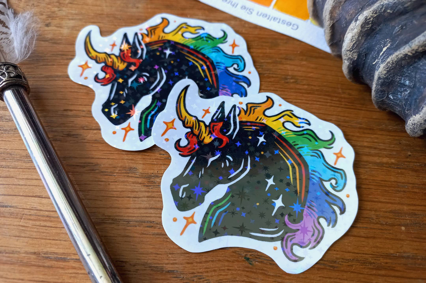 Sparkly Pride Unicorn- Charity Stickers