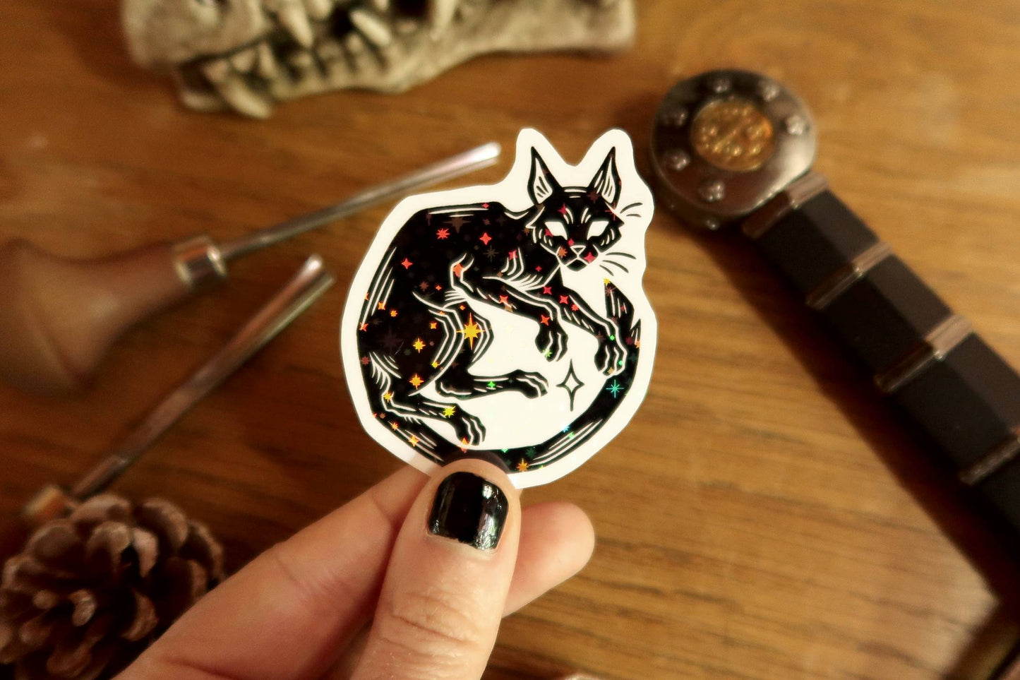 Sparkly Cats- Stickers set or sticker