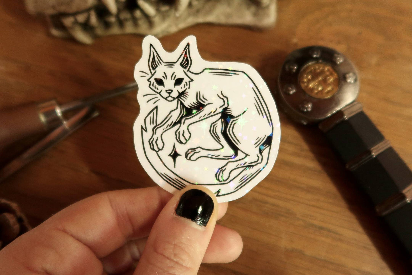 Sparkly Cats- Stickers set or sticker