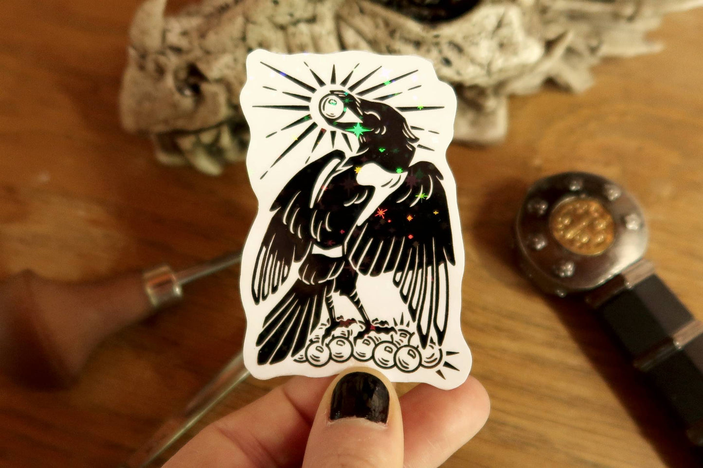 Sparkly Magpie- Sticker
