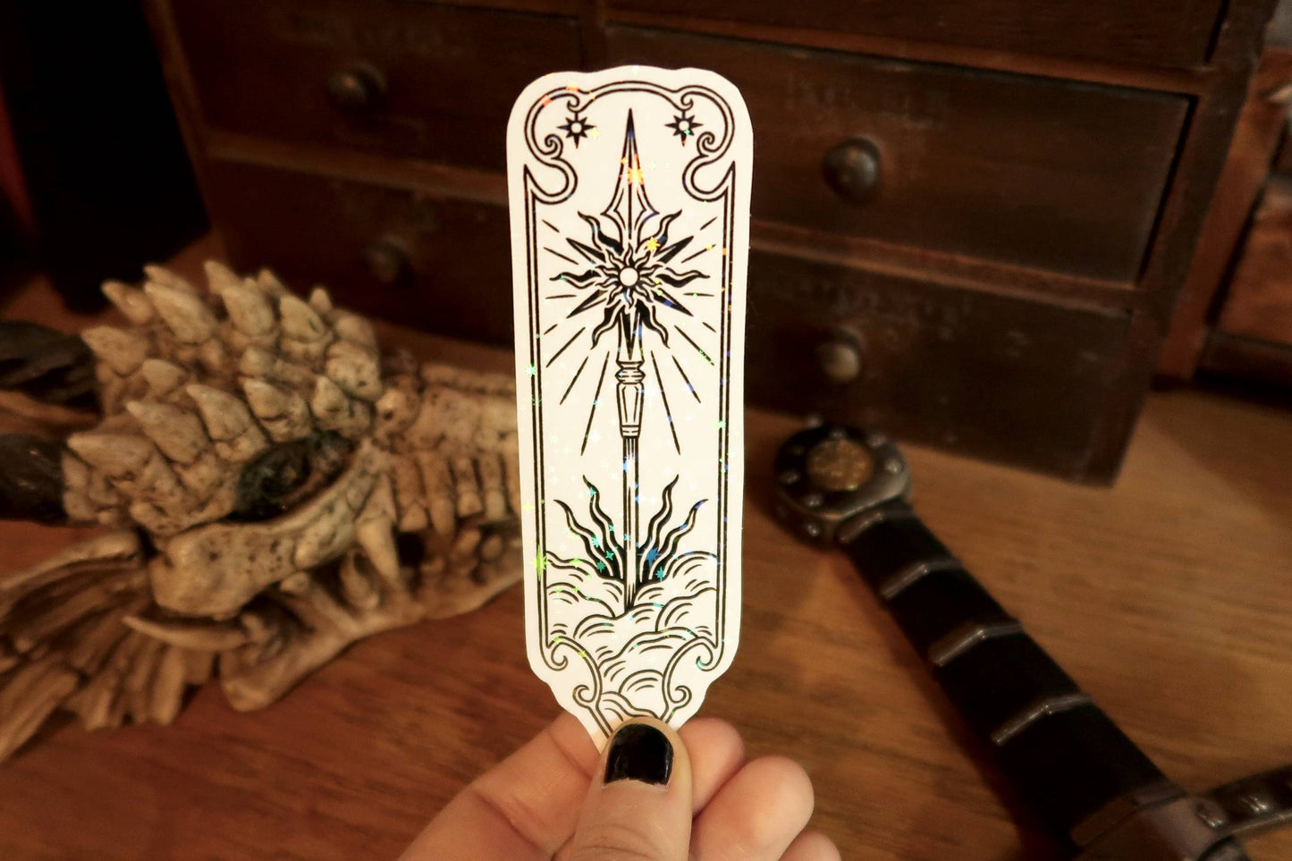 Sparkly Sword and spear- Stickers set or sticker