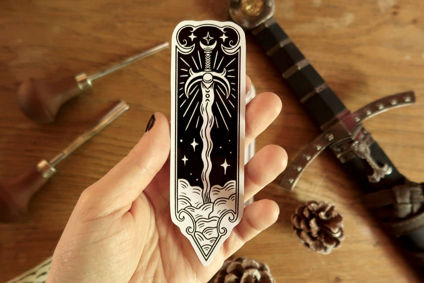 Sword and spear- Stickers set or sticker