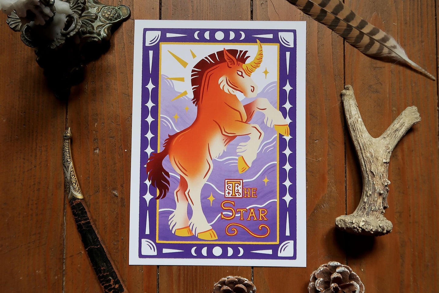 Tarot unicorns - A5 Print