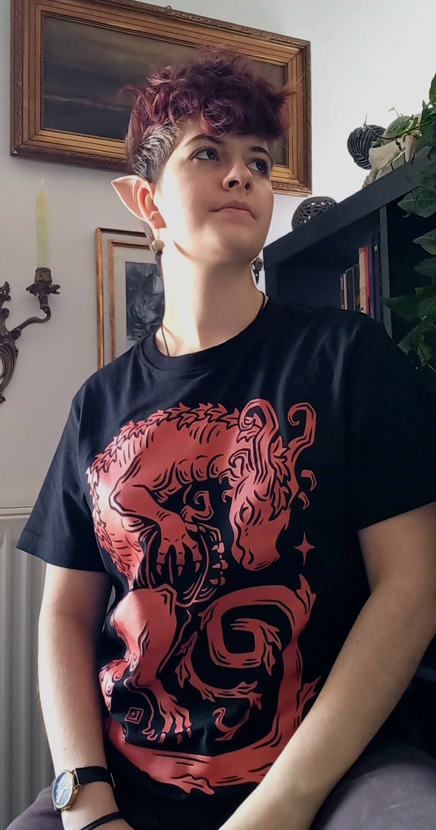 Pumpkin dragon - Black t-shirt