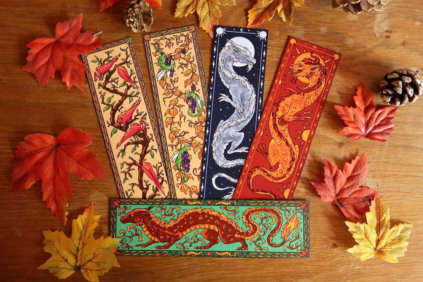 Dragon and creatures - Bookmarks