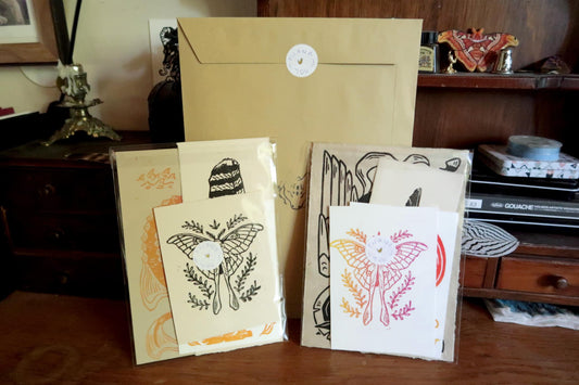 Oopsie mystery bag - Linocut prints