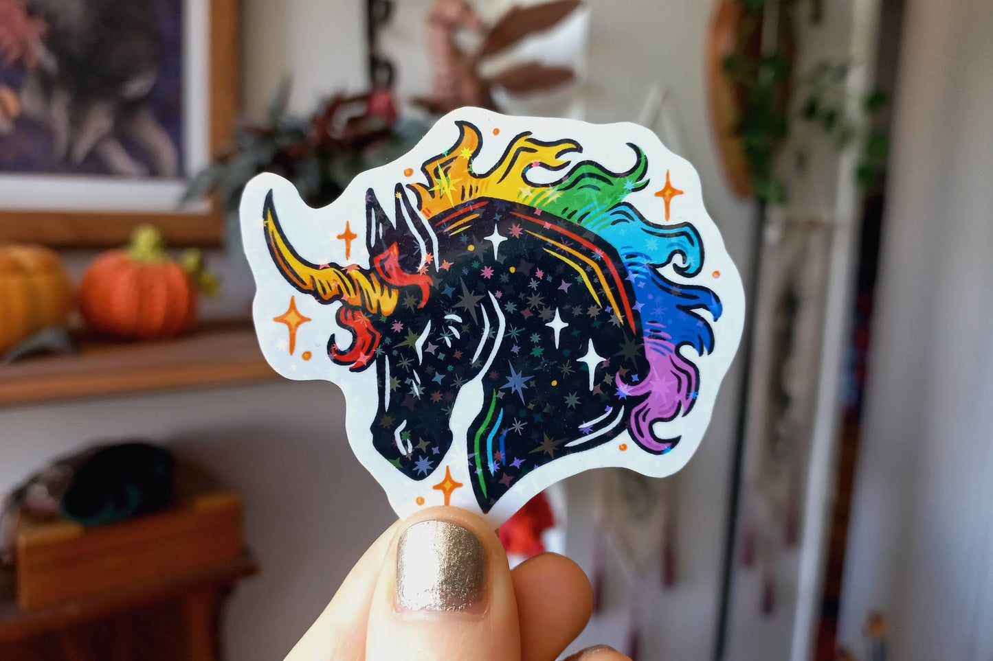 Sparkly Pride Unicorn- Charity Stickers