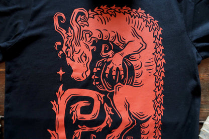 Pumpkin dragon - Black t-shirt