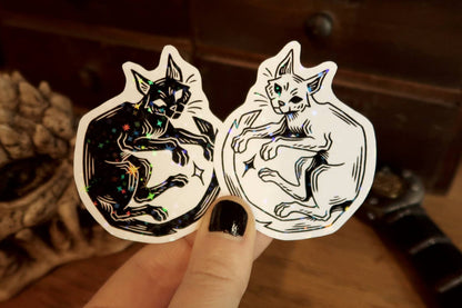 Sparkly Cats-  Stickers set or sticker