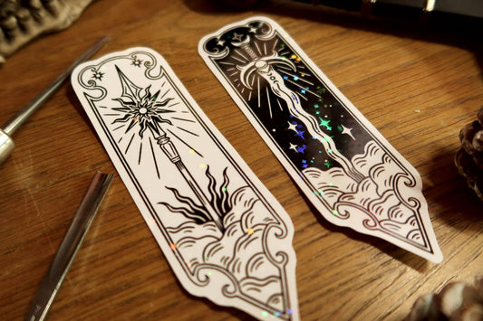 Sparkly Sword and spear-  Stickers set or sticker