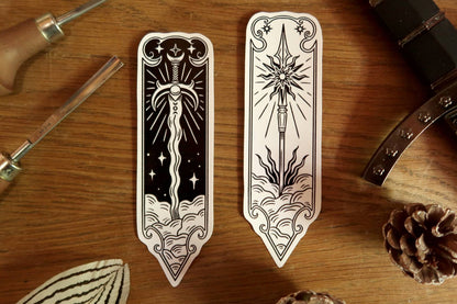 Sword and spear- Stickers set or sticker