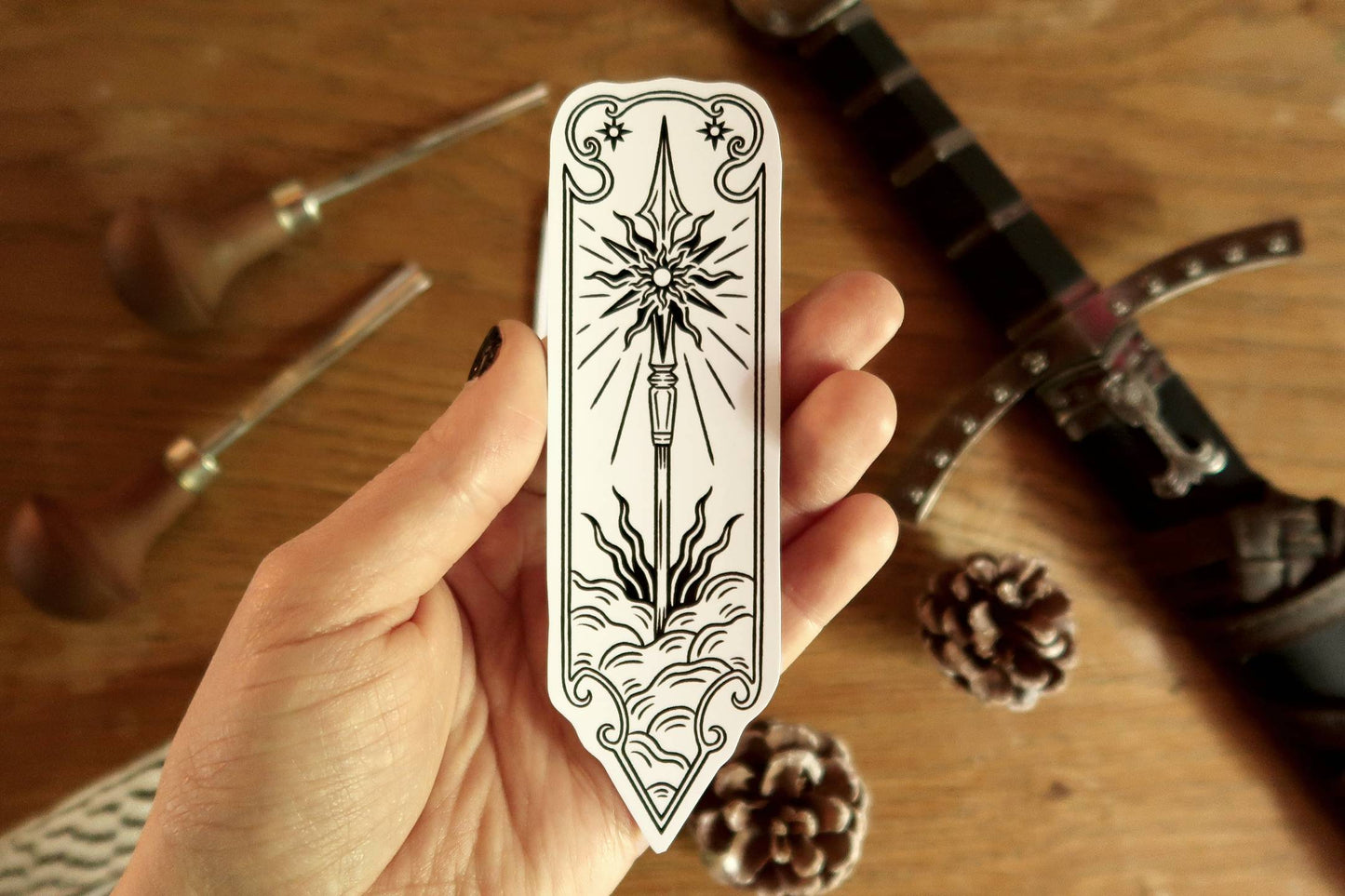 Sword and spear- Stickers set or sticker