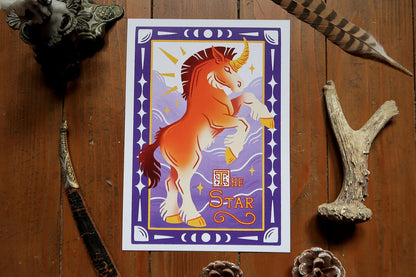 Tarot unicorns - A5 Print